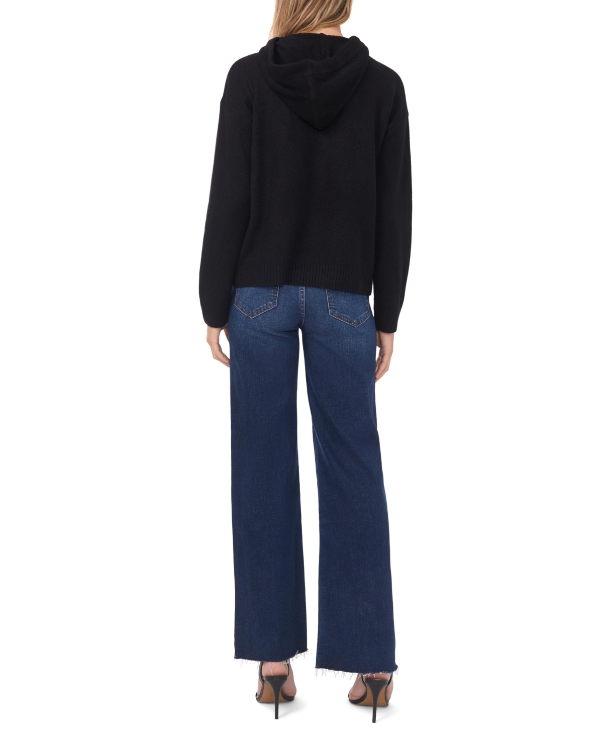 Vince Camuto Women's Heart Motif Long-Sleeve Hoodie