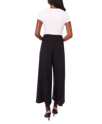 Women's Wide Leg Elastic Pants 