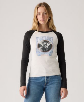 Women's Graphic Essential Raglan Long Sleeve Top