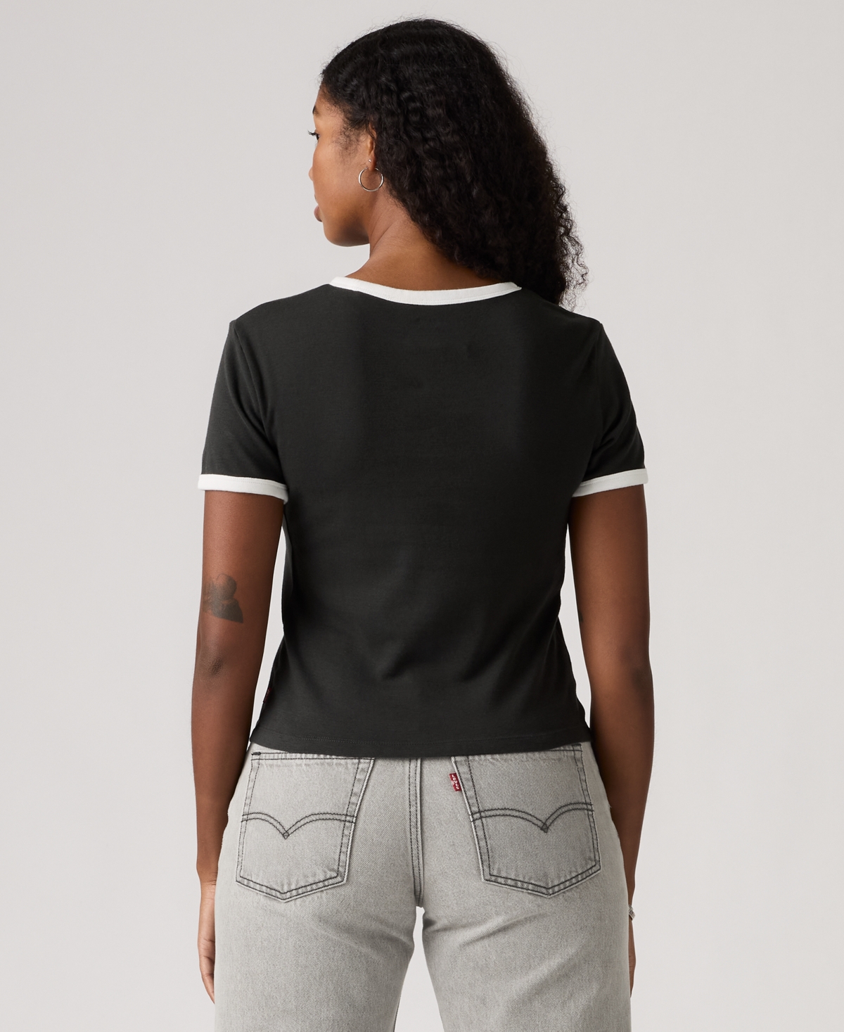 Levi's Women's Graphic Ringer Rickie T-shirt In Black