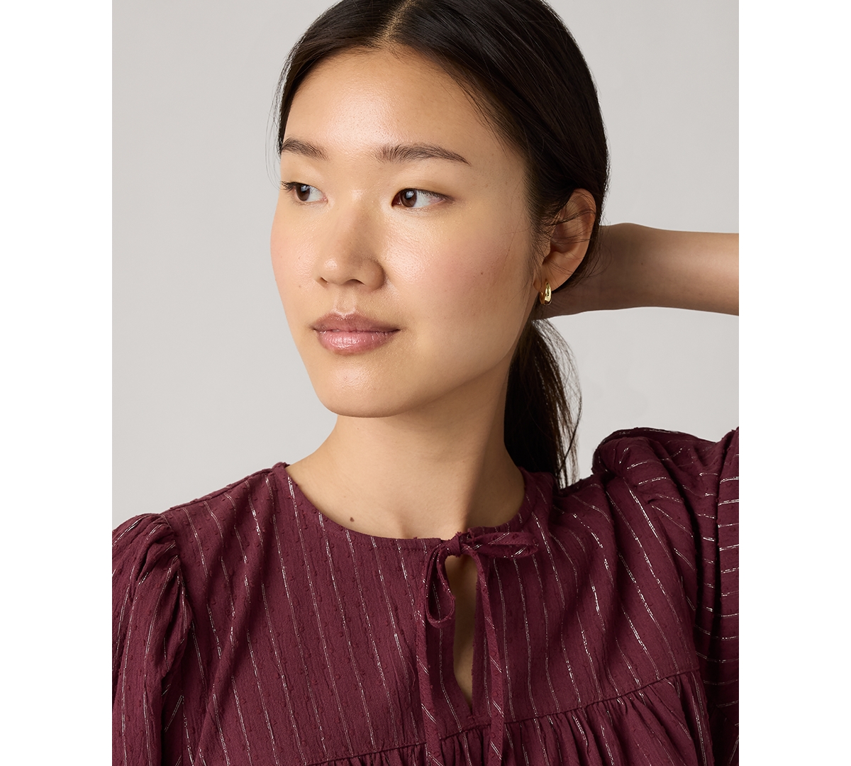 Levi's Women's Josephine Long Sleeve Top In Red
