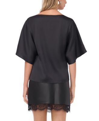 Women's Boat Neck Dolman Sleeve Top