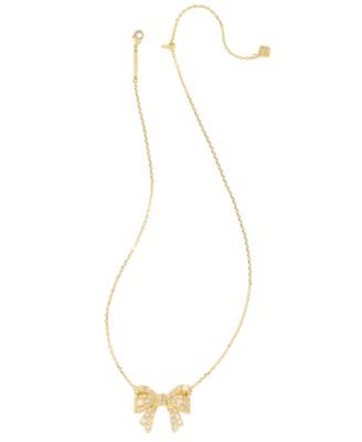 2-Piece Freshwater Cultured Pearl (2.8mm-7mm) Krista Bow Pendant Necklace and Ashton Stud Earrings Gift Set