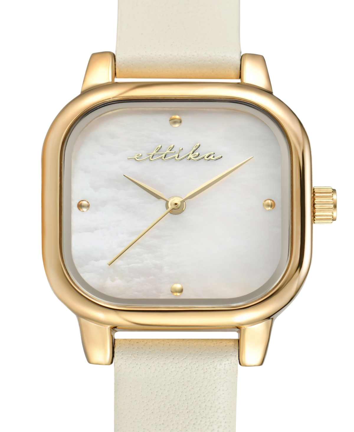 Ettika Classic Square Gold Plated Bracelet Watch, 70-110mm