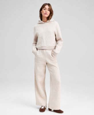 And Now This - Women's Quilted Wide-Leg Lounge Pants