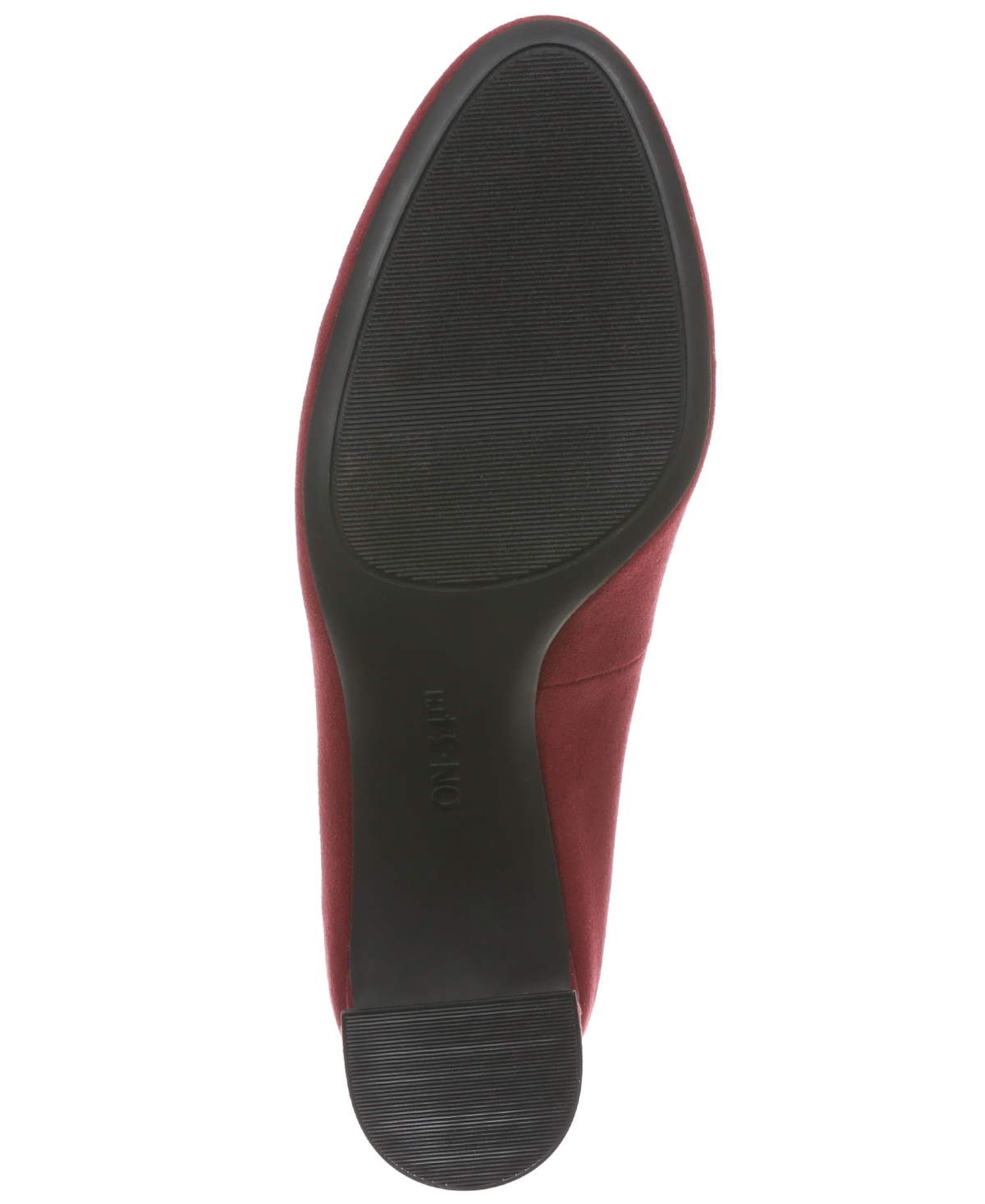 On 34th Toulla Mid Block Heel Pumps, Macy's Exclusive In Burgundy
