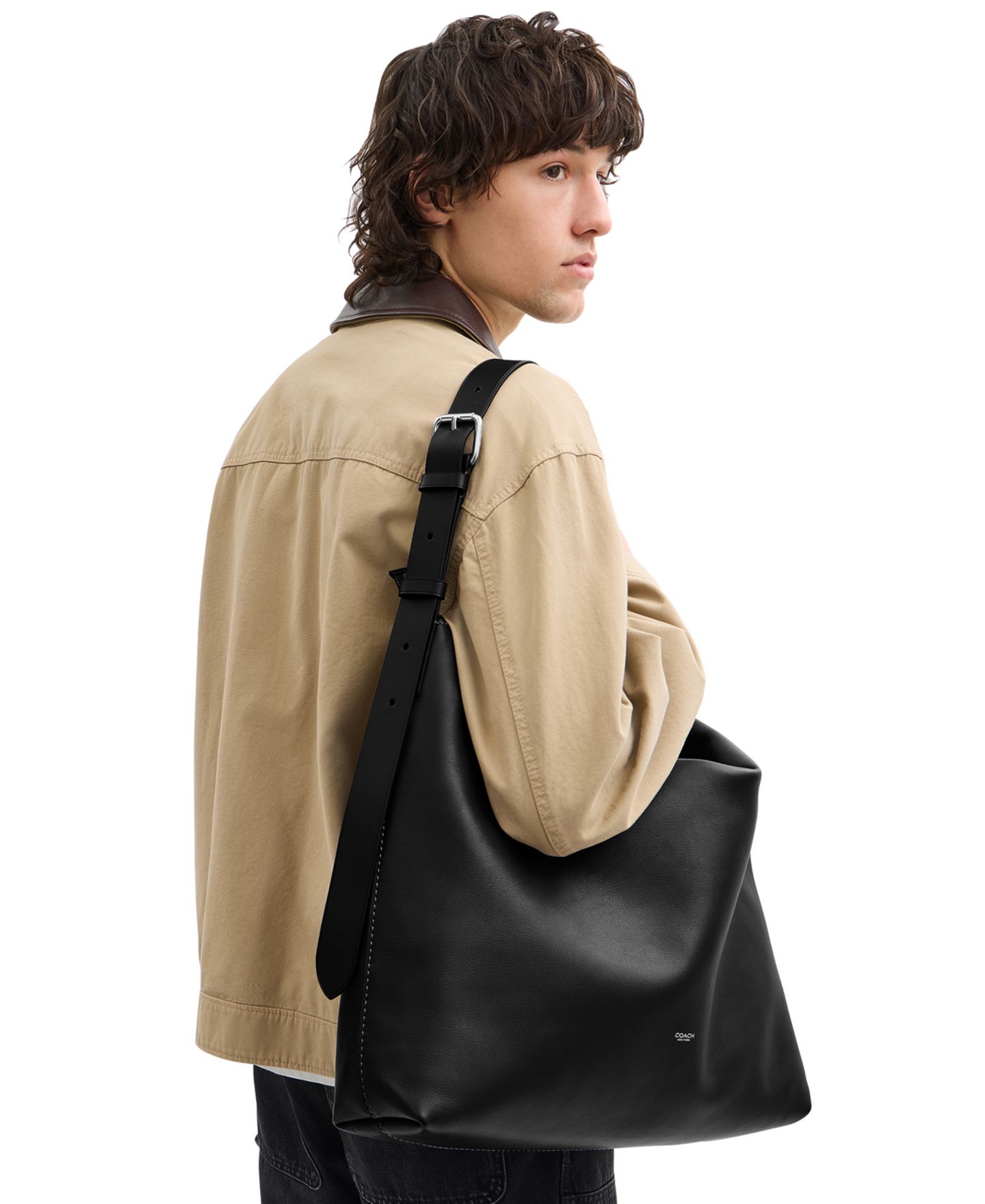 Сумка COACH Mott Zip-Top Messenger, цвет: Чёрный — фото 2