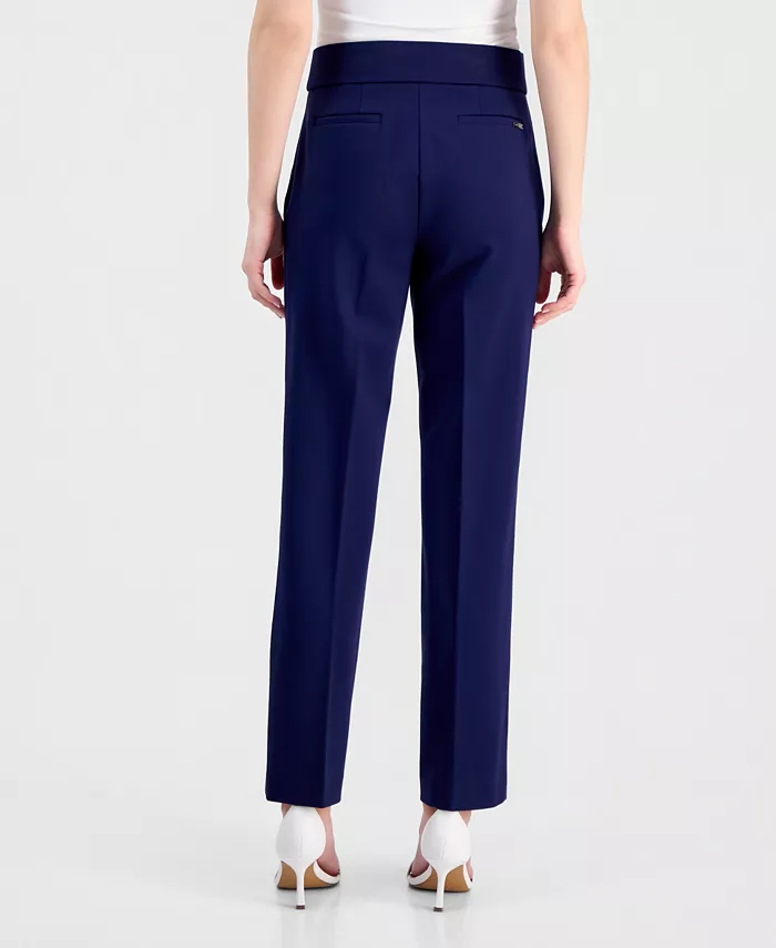 Women's Compression Mid-Rise Pull-On Slash-Pocket Pants - thumbnail 4