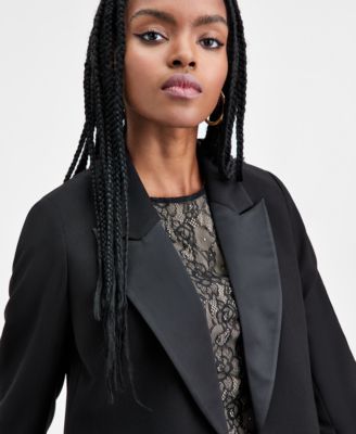 Women's Open Front Tuxedo Jacket, Macy's Exclusive