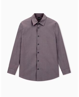 Men's Cotton Jacquard Wording Graphic Shirt