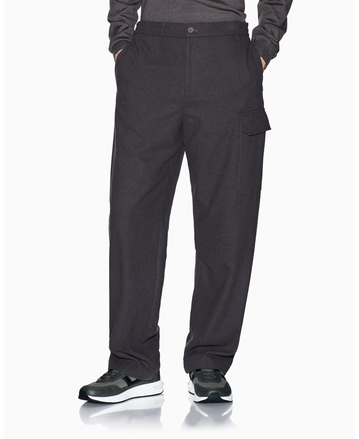 A|X Armani Exchange Men's Cozy Lab Wool Cargo Pants