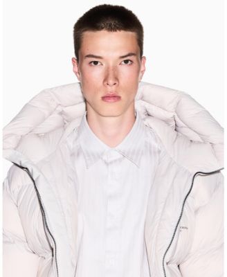 Men's Cotton Jacquard Wording Graphic Shirt