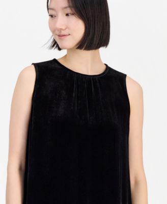 Women's Velvet Sleeveless Dress