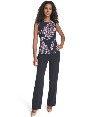 Petite Printed Sleeveless Top