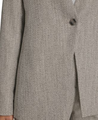 Petite Novelty One Button Jacket