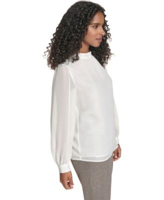 Women's Textured Long Sleeve Top