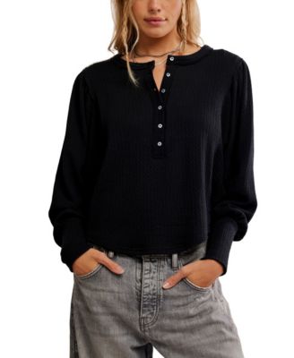 Free People - Women's Quinn Dolman Balloon Sleeve Top