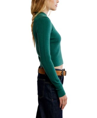 Juniors' Even After Mock Neck Pull-On Sweater