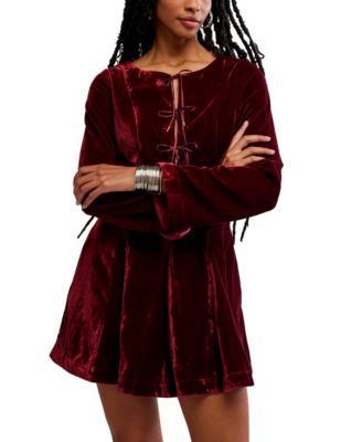 Free People - Women's Linney V-Neck Mini Dress