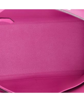 Kelly 28 Handbag Pink Evercolor with Palladium Hardware