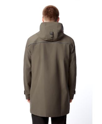 Men's Banks | Hooded Drawstring Raincoat