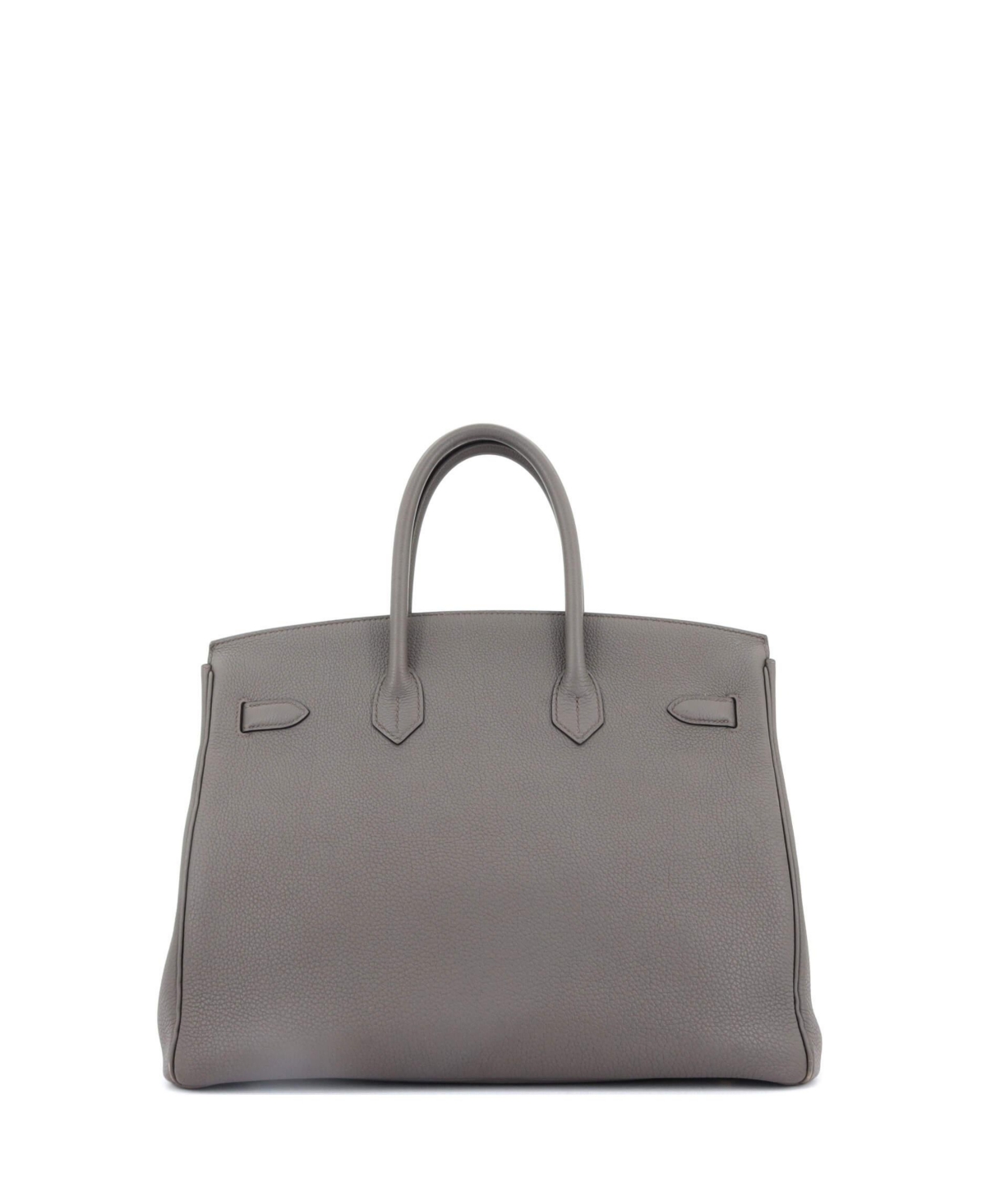 Pre-Owned HERMES Birkin Handbag Grey Togo with Gold Hardware