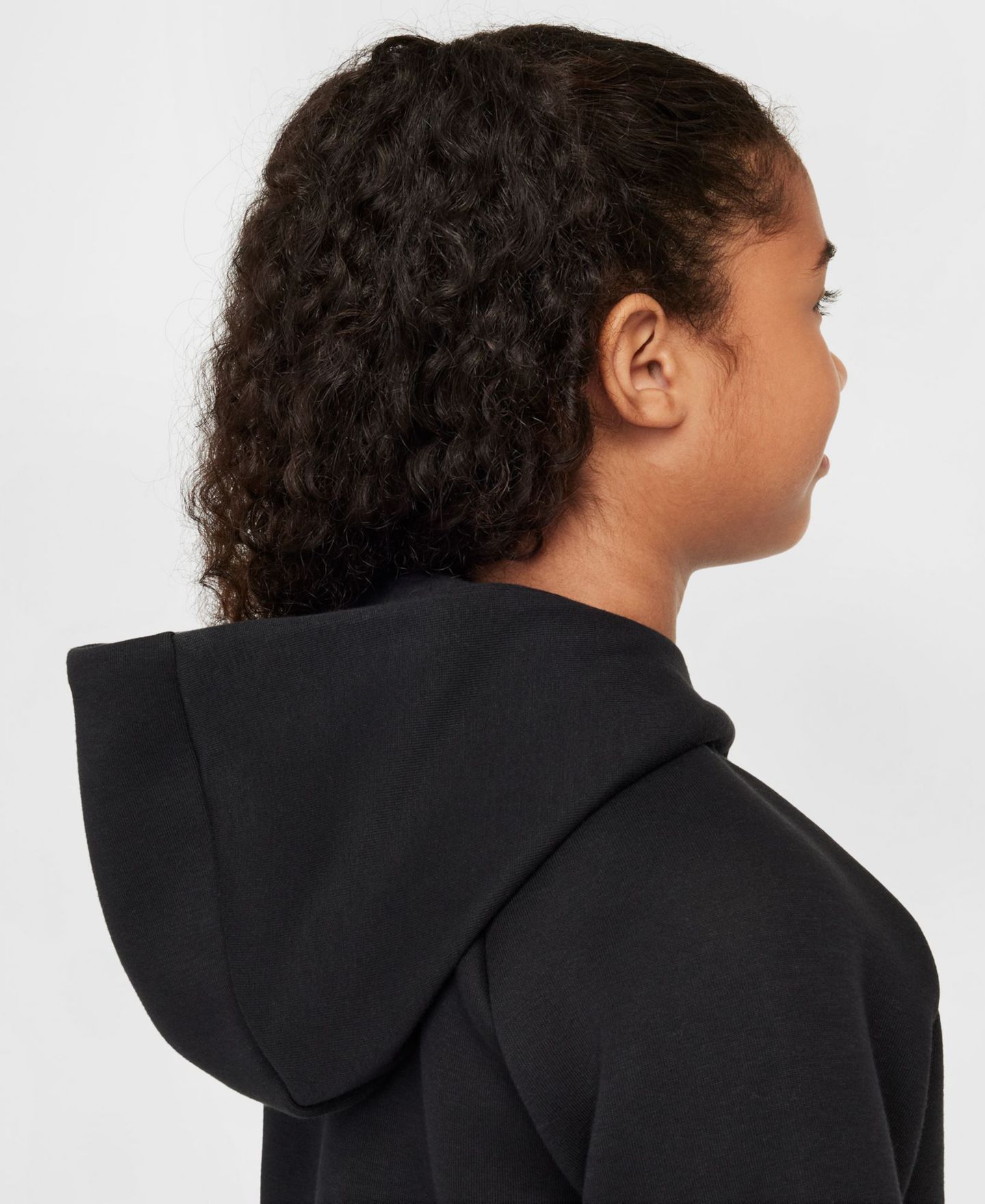 Худи Nike Long-Sleeve для девочек, цвет: Чёрный — фото 4