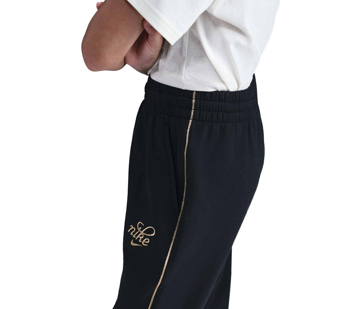 Nike Sportswear Club Fleece Big Kids' (girls') Oversized Jogger Pants In Black