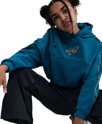 Girls' 7-16 Sportswear Boxy Long-Sleeve Hoodie