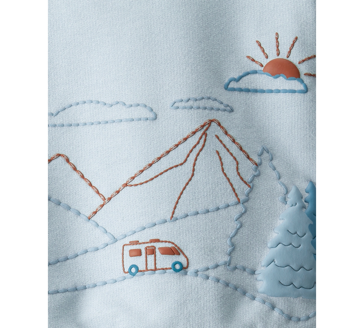 Carter's Baby Boys 2-Piece Day Dream Mountain Print Sweatshirt and Pants Set