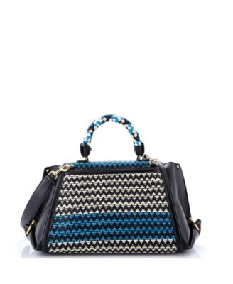 Medium Sofia Satchel Multicolor Woven Leather