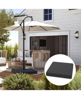 176 lbs Offset Cantilever Umbrella Base Weight Set with Cover