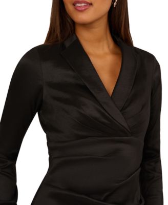 Women's V-Neck Tuxedo Dress