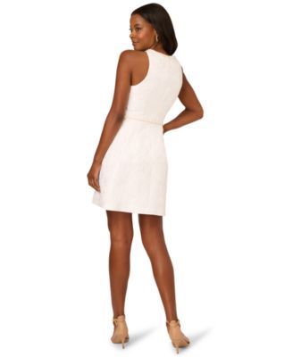 Women's Textured Crewneck Short Dress