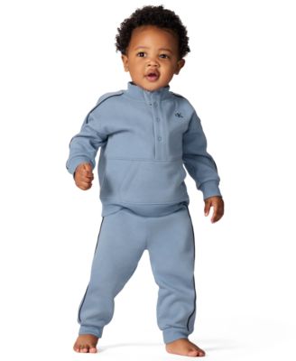 Baby Boys' Semi-Snap Sweatsuit and Joggers, 2-Piece Set