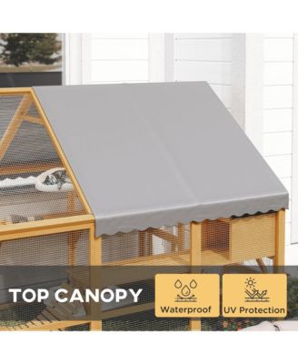 Large Catio Outdoor Cat Enclosure with Waterproof Cover,