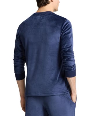 Men's Velour Crewneck Pajama T-Shirt