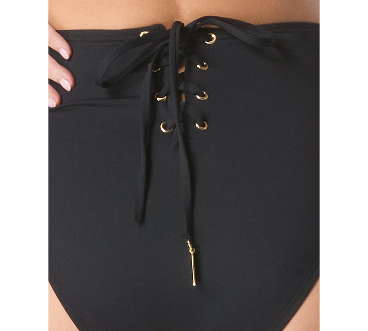 Vince Camuto Women's Lace Back Swim Bottom In Black
