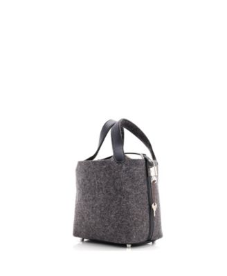 PM Picotin Lock Bag Felt with Leather
