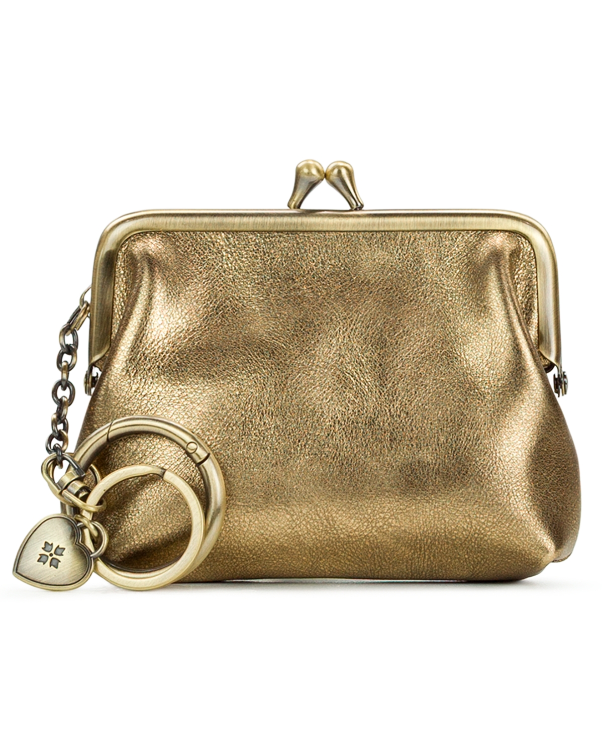 Patricia Nash Large Borse Kisslock Bag Charm In Gold