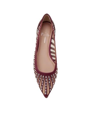 NOELLE Women's Pointed Toe Beaded Mesh Flat