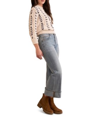 Women's Brooke Cuffed Palazzo Jeans