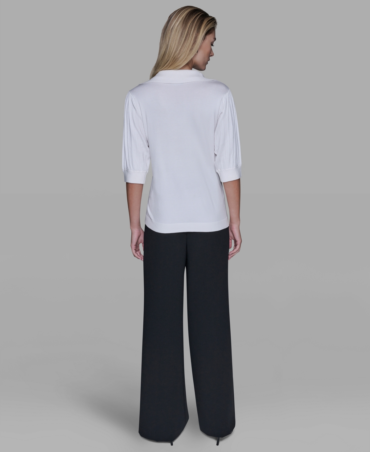 Karl Lagerfeld Paris Women's V-Neck Top