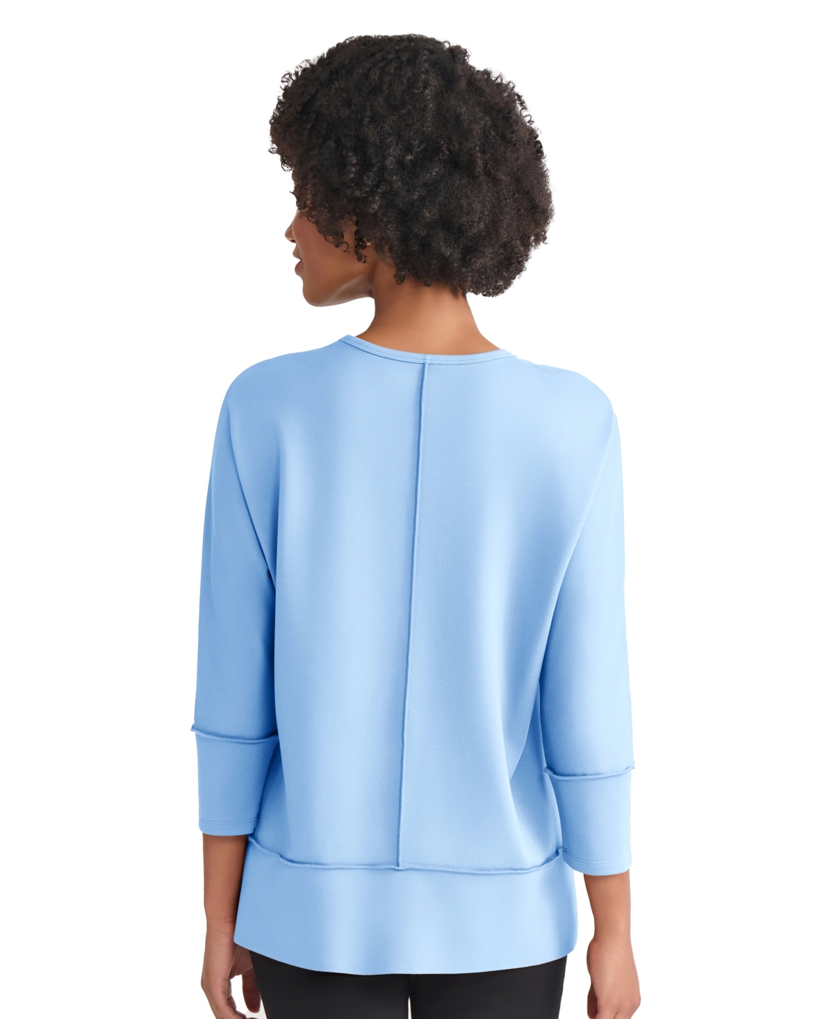 Jones New York Dolman Sleeve Top In Blue