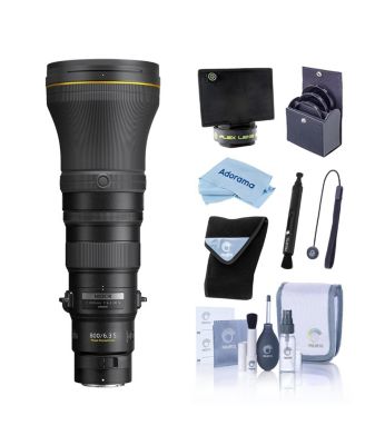 NIKKOR Z 800mm f/6.3 VR S Lens, Bundle with 46mm Filter Kit, Lens Wrap, Lens Shade, Cleaning Kit, Lens Pen Cleaner, Microfiber Cleaning Cloth