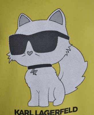 Women's Emoji Choupette Print Sweater