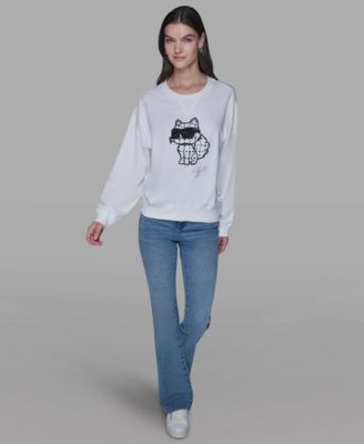 Women's Emoji Choupette Detail Sweater