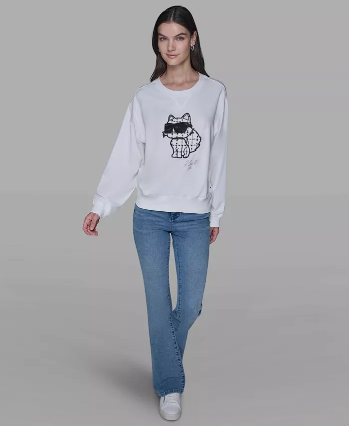Women's Emoji Choupette Detail Sweater - thumbnail 3