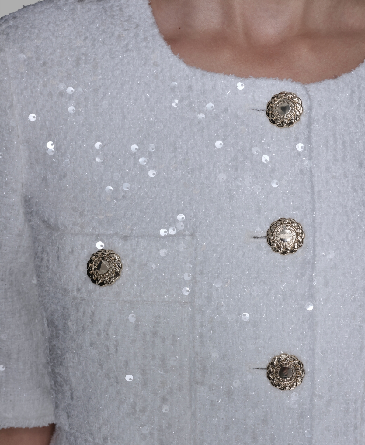 Karl Lagerfeld Women's Short-sleeve Jacket In White