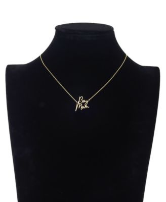 Boy Mom Pendant Necklace